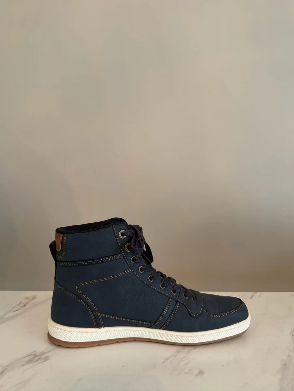 Levi’s Stanton Waxed UL Men's High-Top Sneakers Navy Blue Size 8